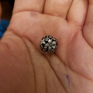 Pandora Silver Floral Charm